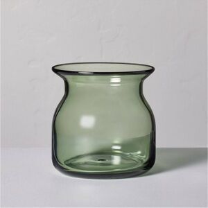Hearth & Hand Magnolia 5" Green Glass Decorative Flared Bouquet Vase